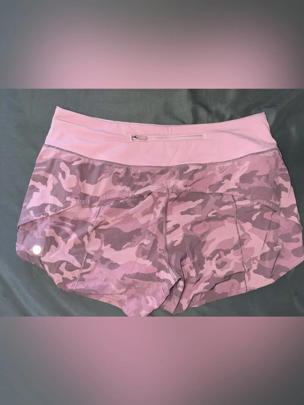 Lululemon purple camo speed up shorts